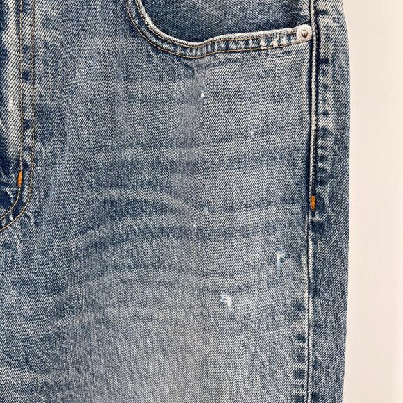 SLVRLAKE London Straight Jeans Size 31 Heartache Wash Distressed USA Made - Picture 10 of 15